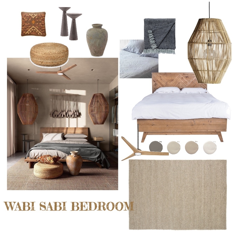 Wabi Sabi Bedroom Mood Board by kaylacronje on Style Sourcebook