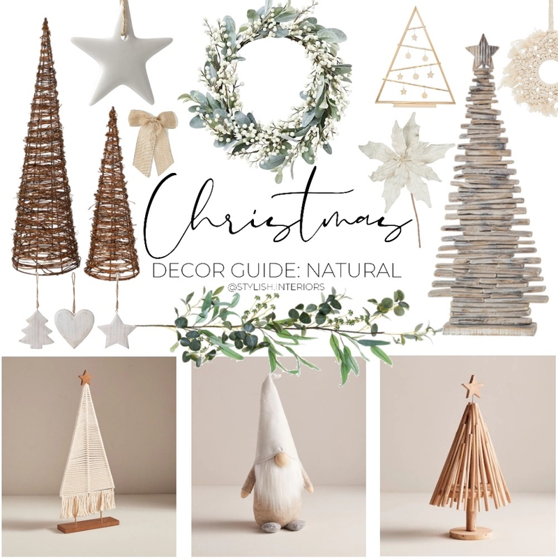 SI Christmas Decor Guide: Natural Mood Board by stylish.interiors on Style Sourcebook