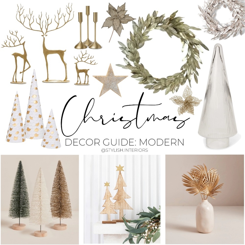 SI Christmas Decor Guide: Modern Mood Board by stylish.interiors on Style Sourcebook
