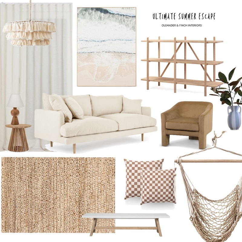 Ultimate Summer Escape _ Lounge Lovers Mood Board by Oleander & Finch Interiors on Style Sourcebook