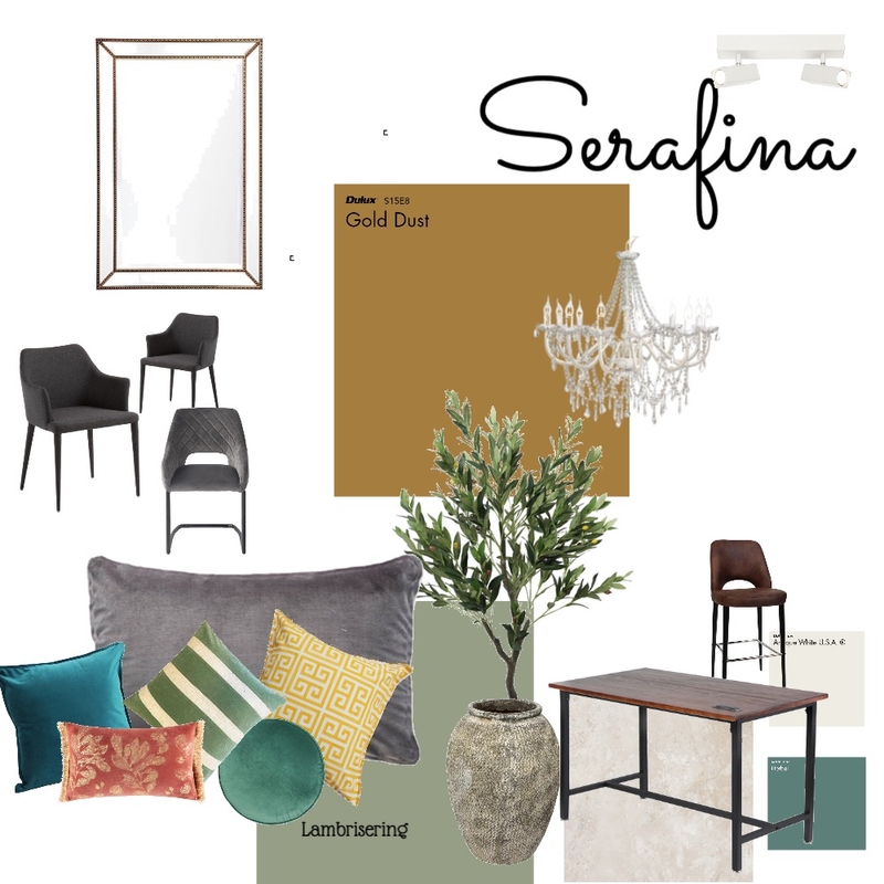 Serafina Mood Board by Caroline Romer Snel on Style Sourcebook
