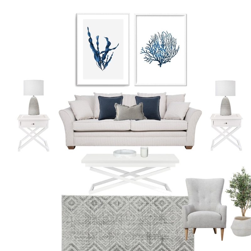 Hamptons white lounge Mood Board by lushbykatemaree on Style Sourcebook