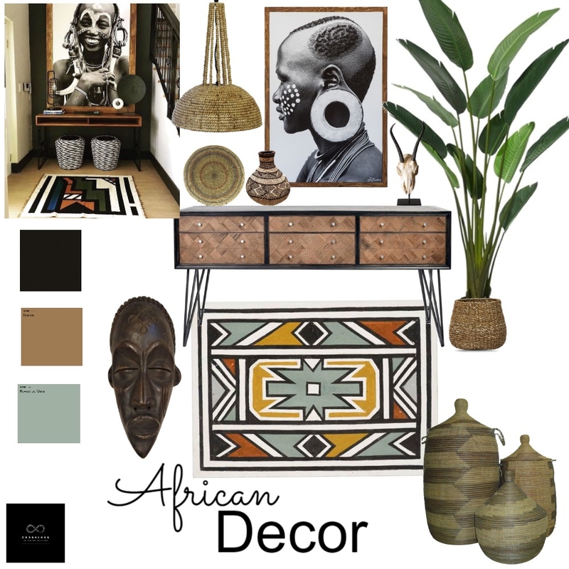 African Decor Mood Board by Buhle on Style Sourcebook