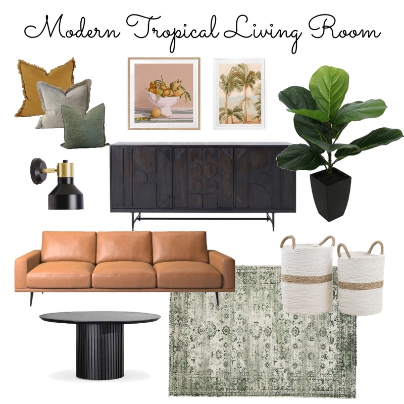 Modern Tropical Style Mood Board by decorate with sam on Style Sourcebook