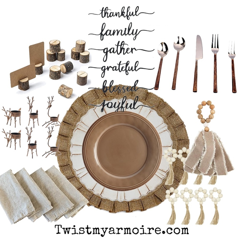 rustic placesetting Mood Board by Twist My Armoire on Style Sourcebook