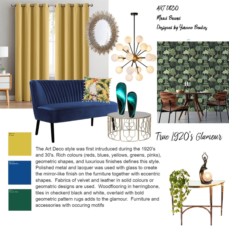 Art Deco Mood Board by YBeukes on Style Sourcebook