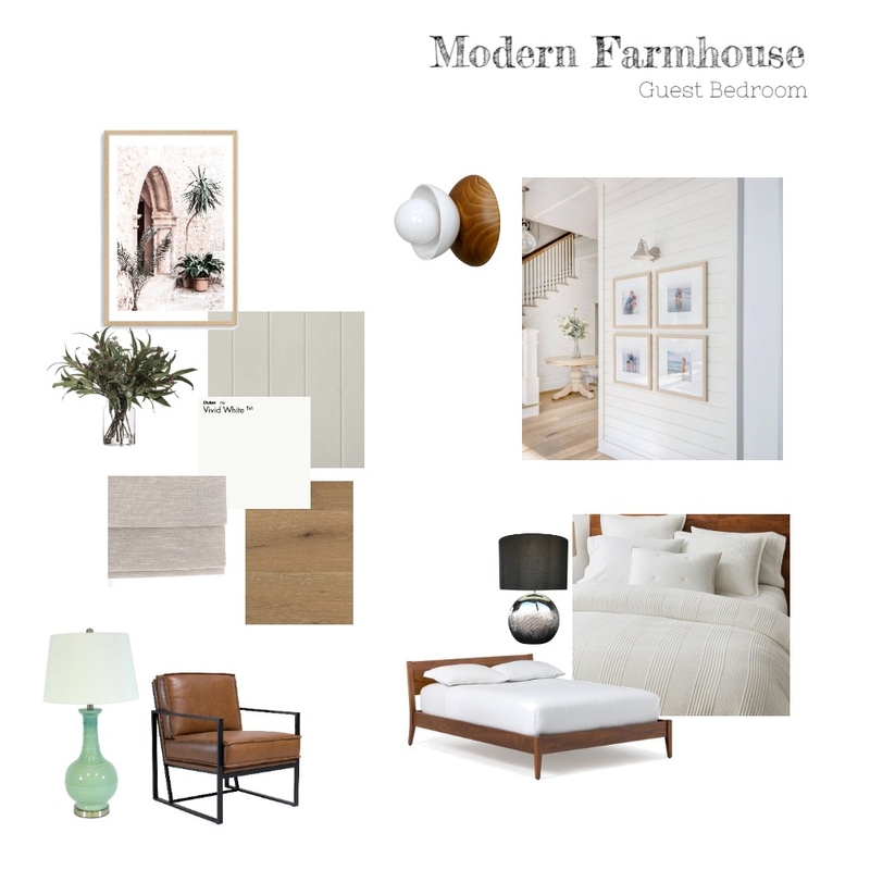 Modern Farmhouse guest Mood Board by myhandinc on Style Sourcebook