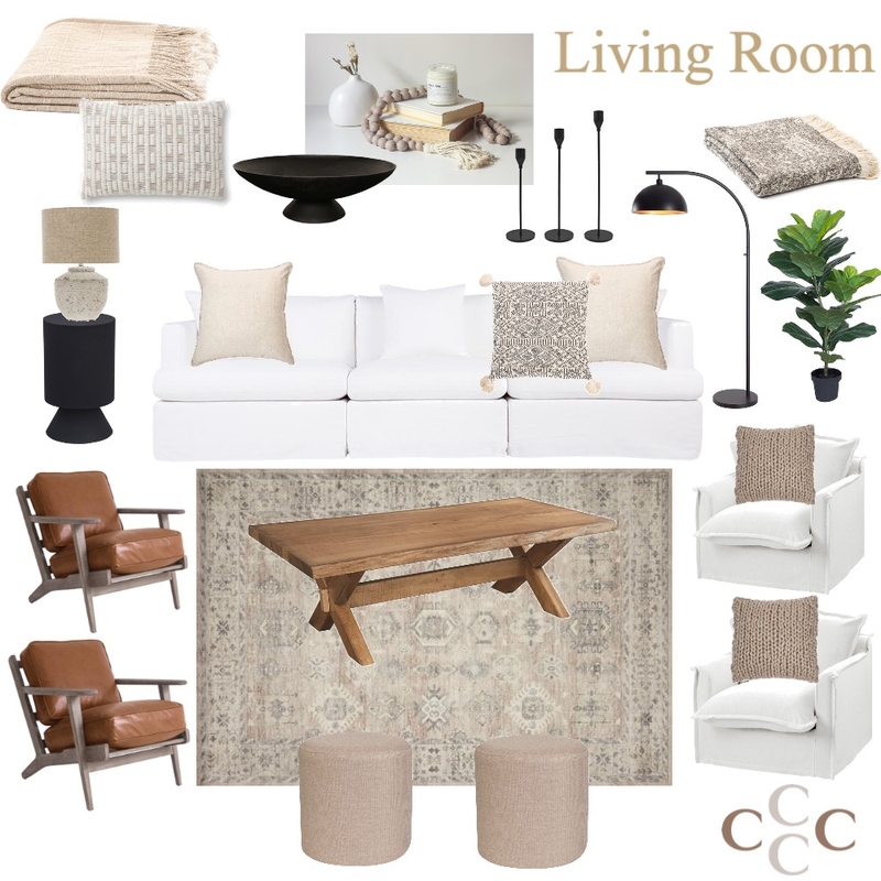 Kirby - Living Room Option 1 Mood Board by Sarah Beairsto on Style Sourcebook