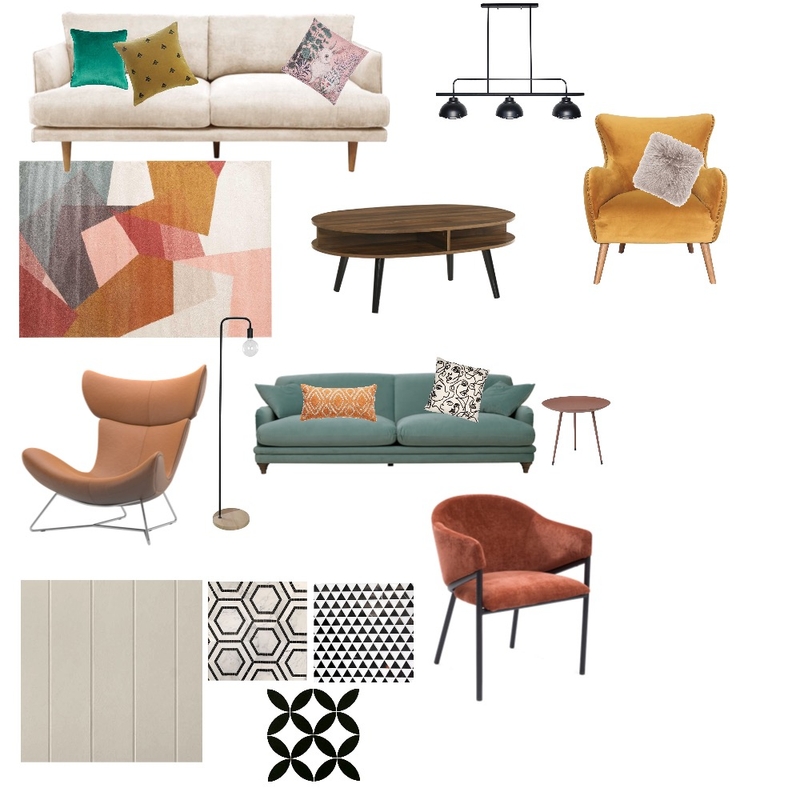 Retro Mood Board by Enara on Style Sourcebook