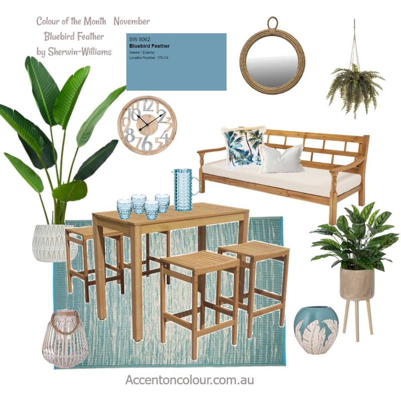 Outdoor Entertaining with Teal Mood Board by Accent on Colour on Style Sourcebook