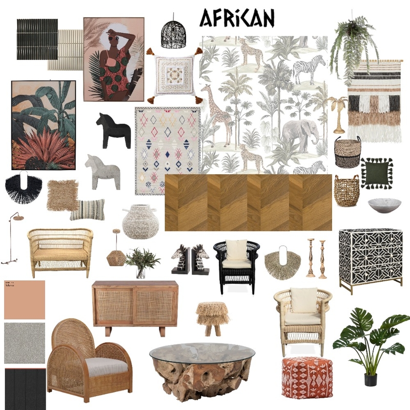 african Mood Board by jbray on Style Sourcebook