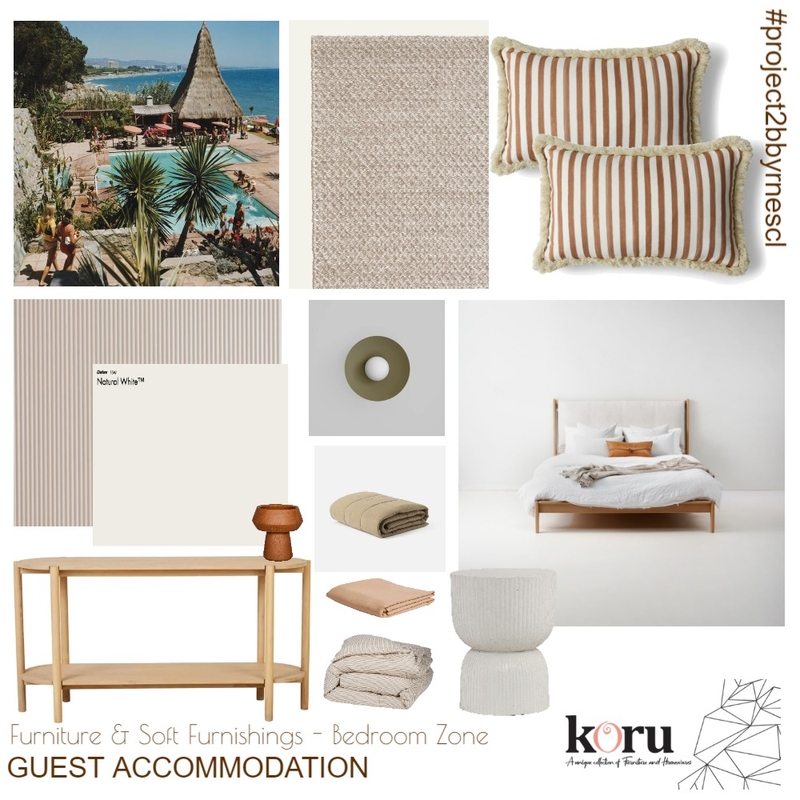 Guest Accommodation - Furniture & Soft Furnishings - Bedroom Zone Mood Board by bronteskaines on Style Sourcebook