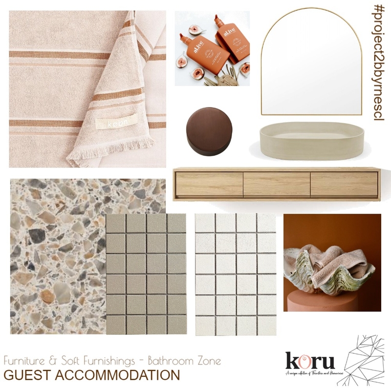 Guest Accommodation - Furniture & Soft Furnishings - Bathroom Zone Mood Board by bronteskaines on Style Sourcebook