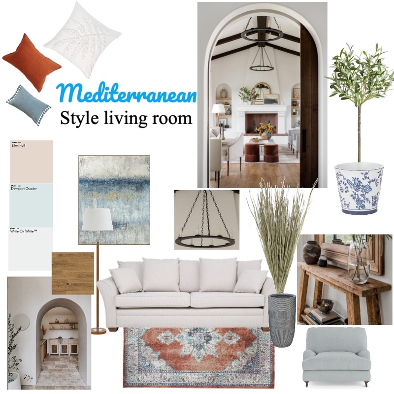 Mediterranean style living room 2 Mood Board by Anastasiia Kosiuk on Style Sourcebook