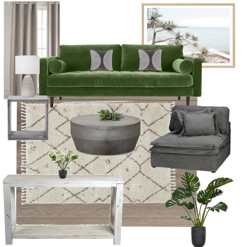 The Green Velvet Chair Mood Board by QuantheStylist on Style Sourcebook