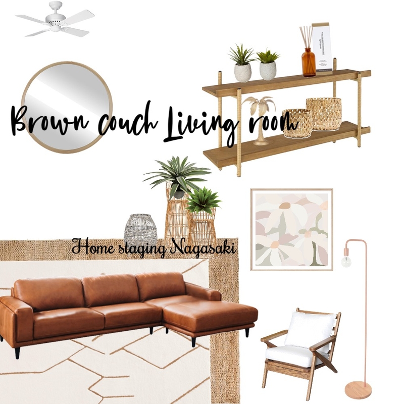 brown couch Mood Board by Homestaging Nagasaki on Style Sourcebook