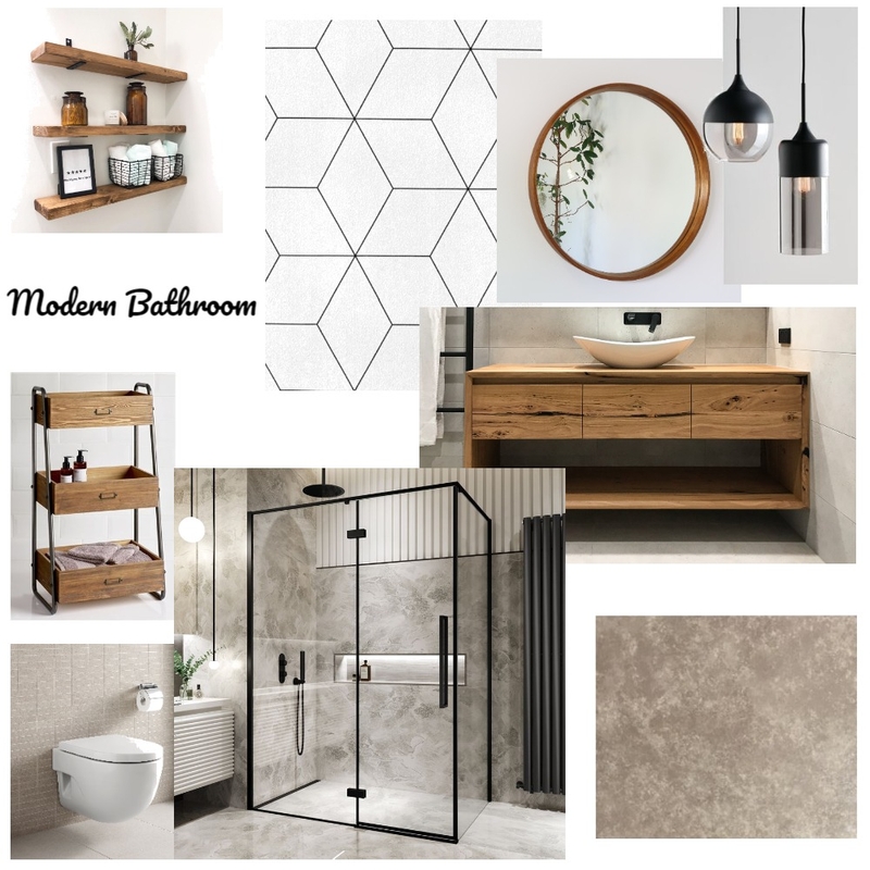 Modern Bathroom Mood Board by Andonia Interior Design on Style Sourcebook