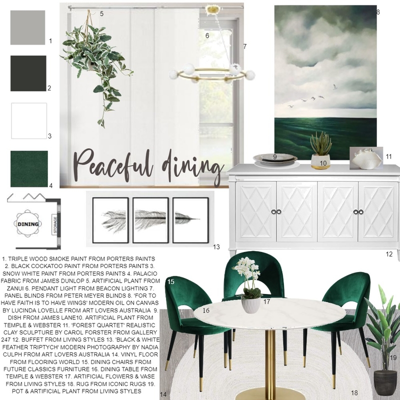 Dining Mood Board by carwal on Style Sourcebook