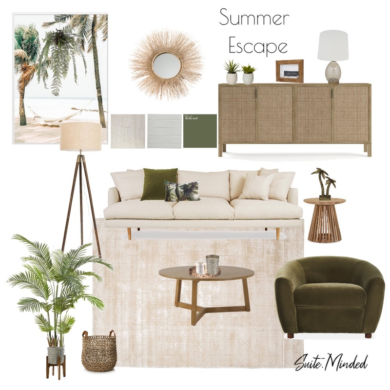 Summer Escape Mood Board by Suite.Minded on Style Sourcebook