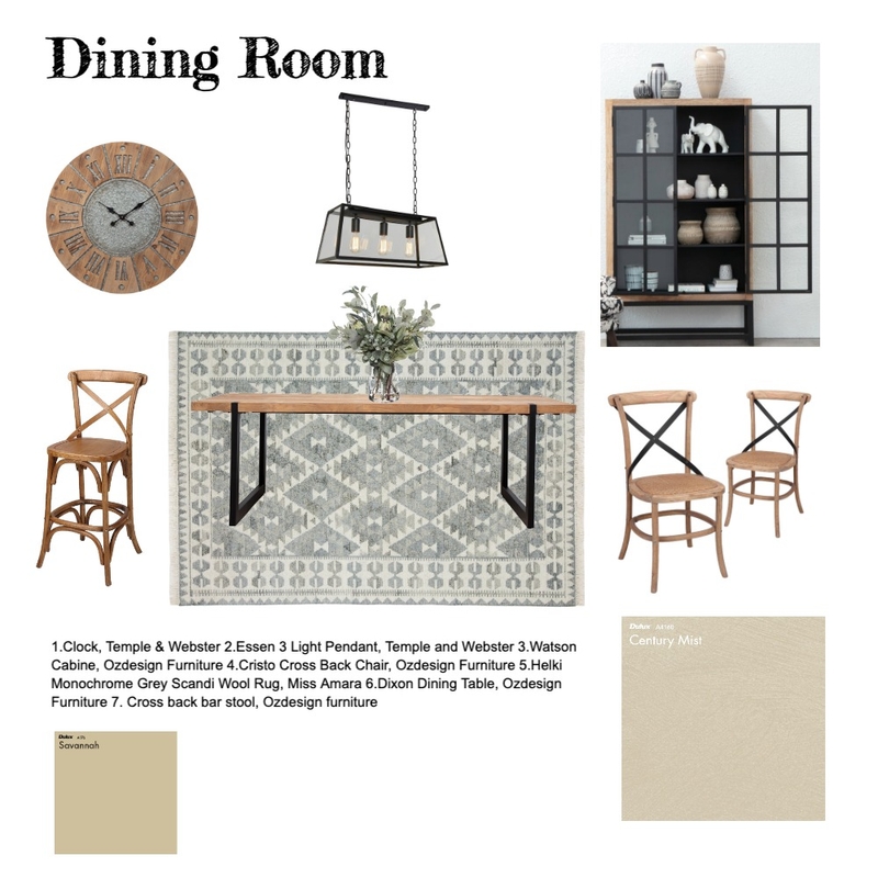 Mum and Dad Dining Room Mood Board by erlo on Style Sourcebook