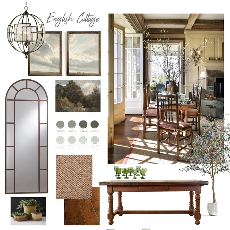 English Cottage Mood Board by PLengyel on Style Sourcebook
