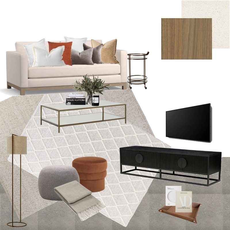 HAWKE - Draft Concepts Transitional Living Mood Board by Kahli Jayne Designs on Style Sourcebook