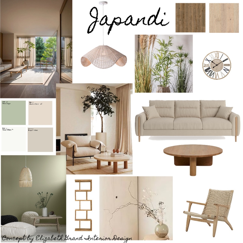 Japandi Mood Board by Elizabeth Grand on Style Sourcebook