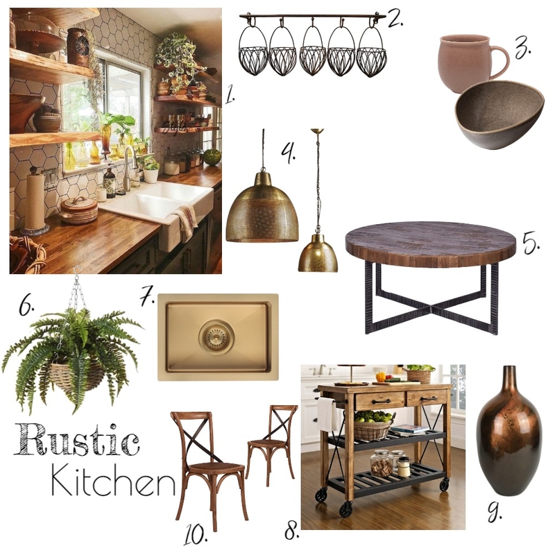 Rustic Kitchen Mood Board by morganmdesign on Style Sourcebook