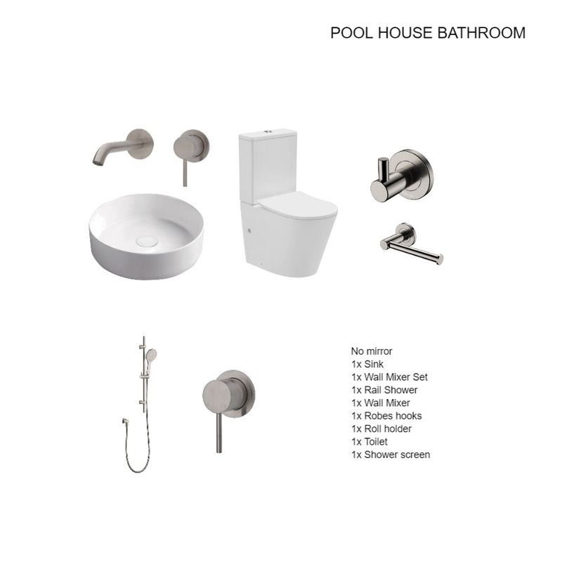 Pool House Bathroom Mood Board by ZaynaFratto on Style Sourcebook