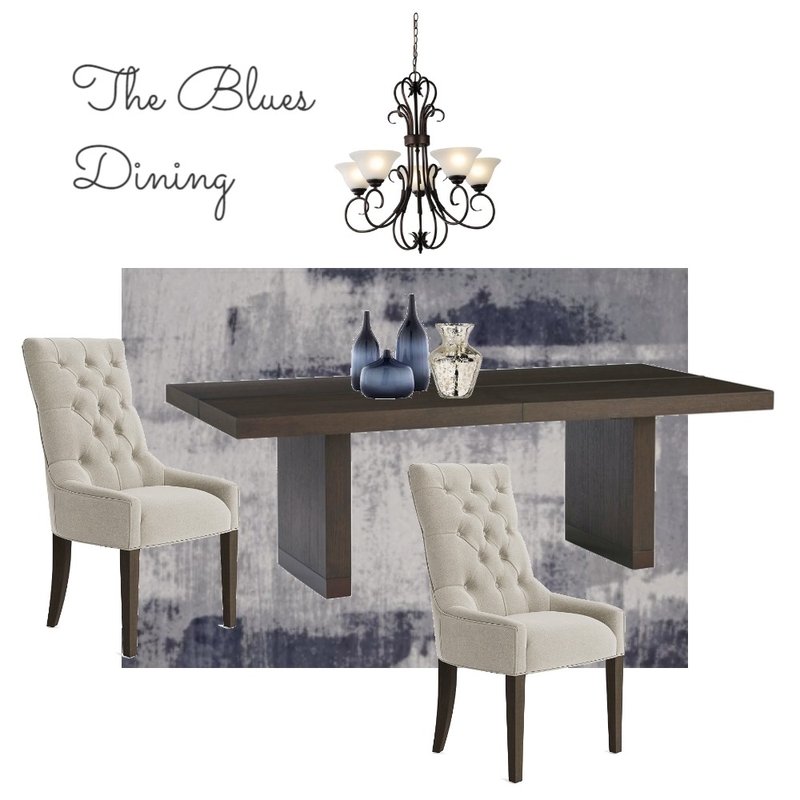 The Blues Apartment Dining Room Mood Board by creative grace interiors on Style Sourcebook