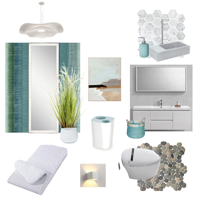 Split Complementary Washing Closet Mood Board by ClC Interior Design on Style Sourcebook