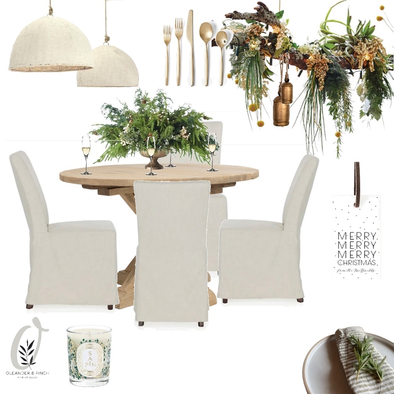 Christmas dining Mood Board by Oleander & Finch Interiors on Style Sourcebook