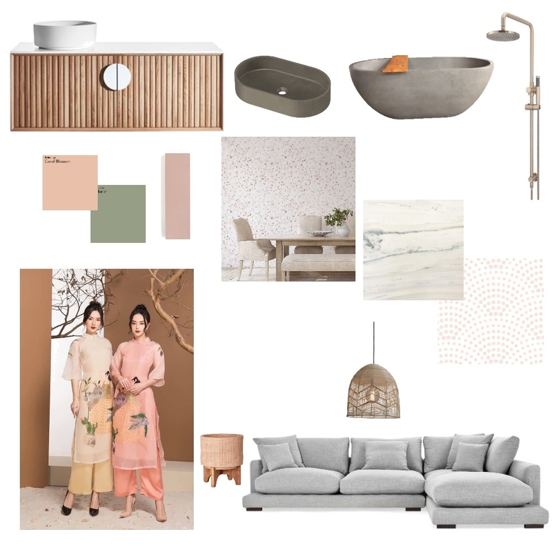 Light pink green Mood Board by Kbanh15 on Style Sourcebook