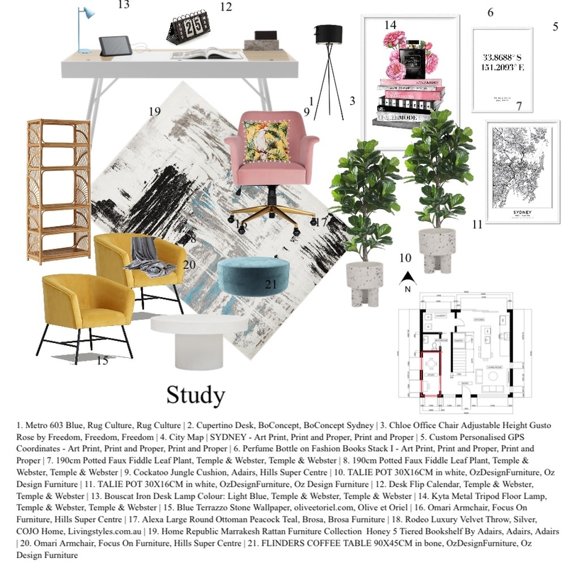Study Moodboard Mood Board by ShaHAUS on Style Sourcebook