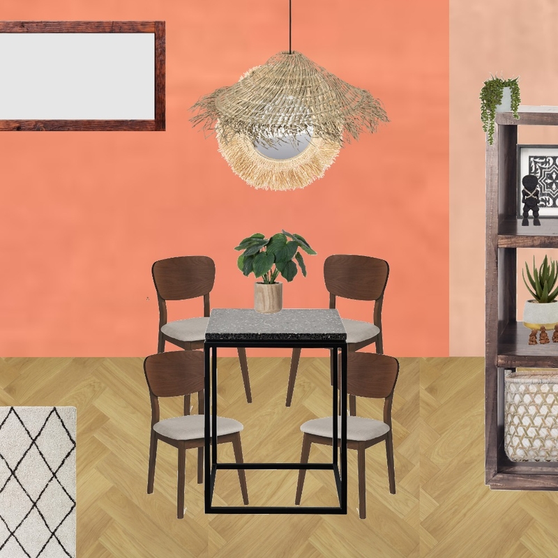 Julie Herbain dining room grevillia feature with mirror and pendant Mood Board by Laurenboyes on Style Sourcebook