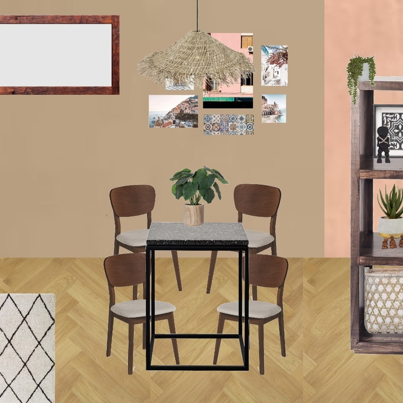 Julie Herbain dining room drift feature with posters and pendant Mood Board by Laurenboyes on Style Sourcebook