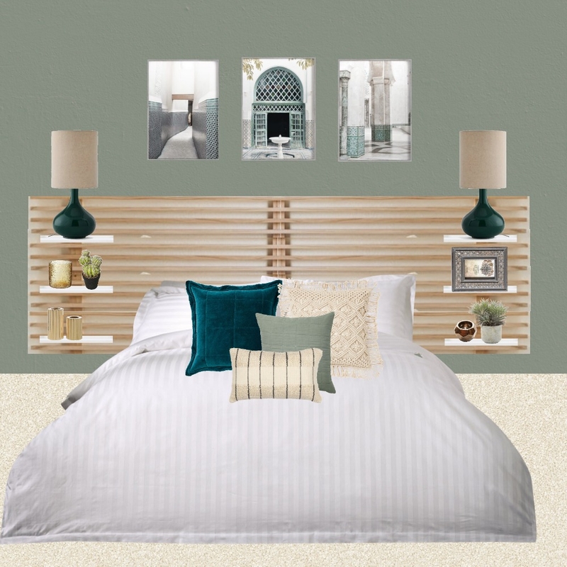 Julie Herbain bed 2 green with pictures Mood Board by Laurenboyes on Style Sourcebook