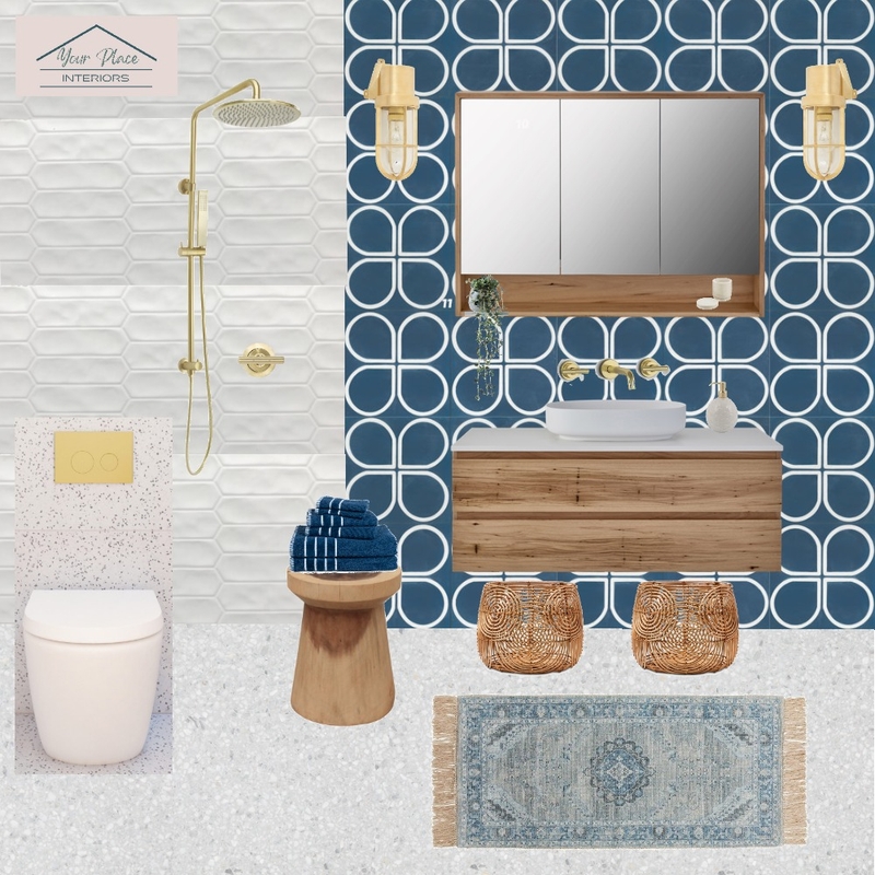 Coastal Bathroom Mood Board by Sharon Bennett Designs on Style Sourcebook