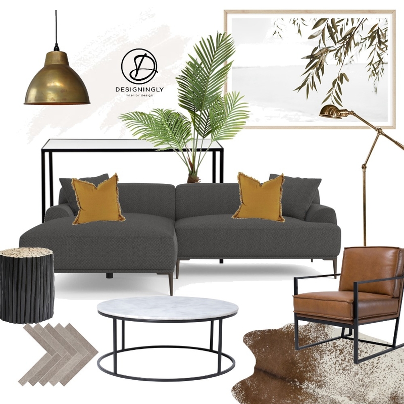 Modern Masculine Mood Board by Designingly Co on Style Sourcebook