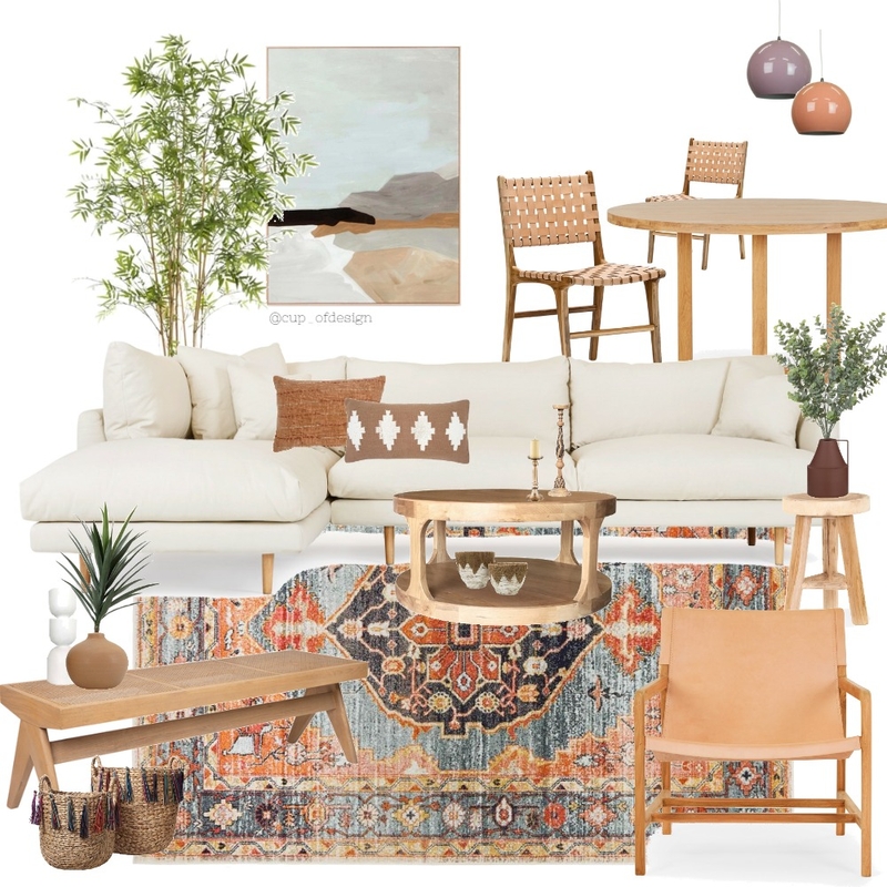 Boho Living - Endless Summer Mood Board by Cup_ofdesign on Style Sourcebook