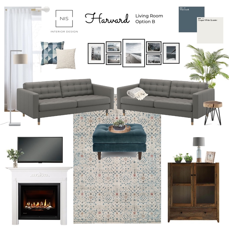 Harvard Living room (option B) Mood Board by Nis Interiors on Style Sourcebook