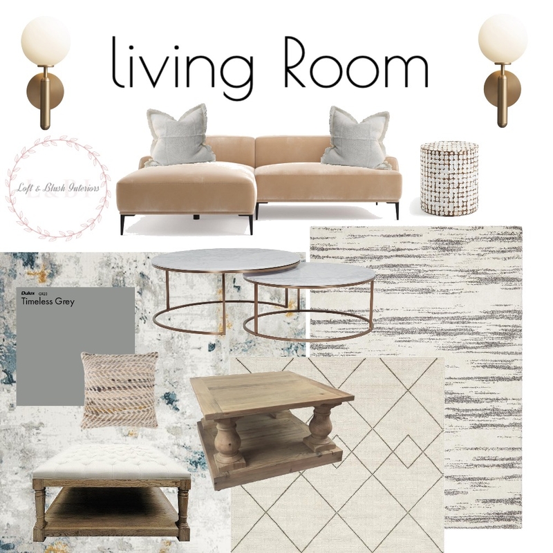 Hockin Living Room Mood Board by Loft&Blush on Style Sourcebook