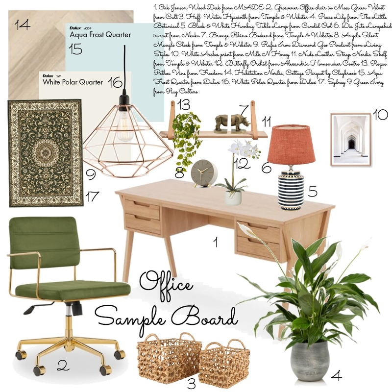 Office Sample Board Mood Board by JasmineDesign on Style Sourcebook