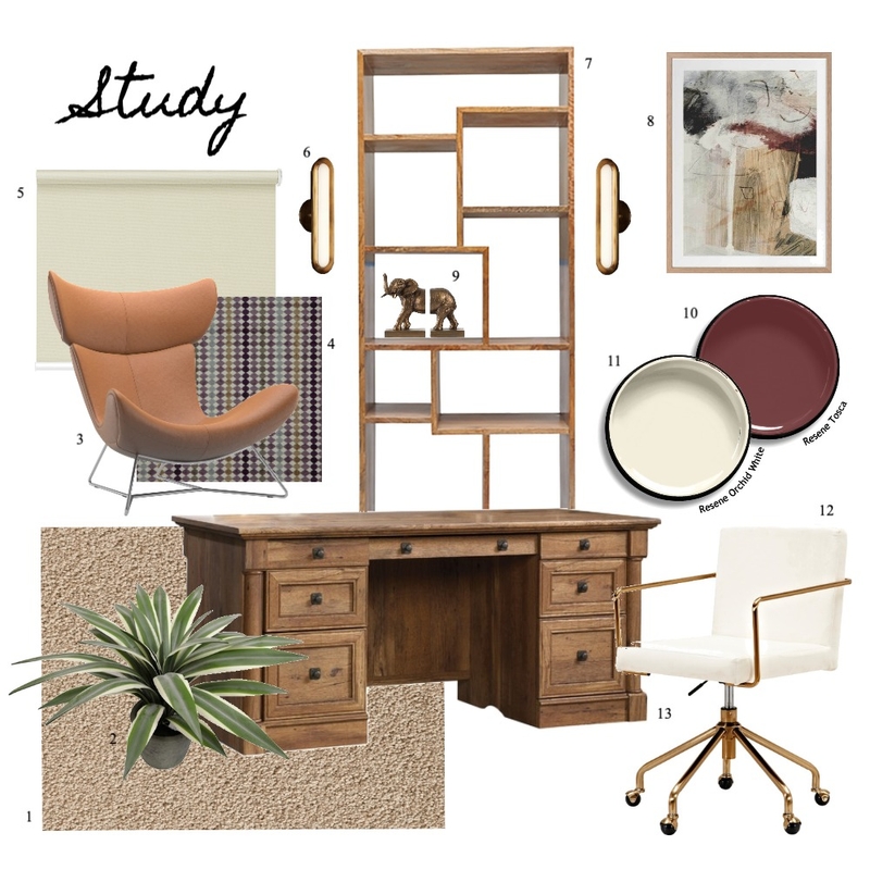 Study Mood Board by azouke on Style Sourcebook