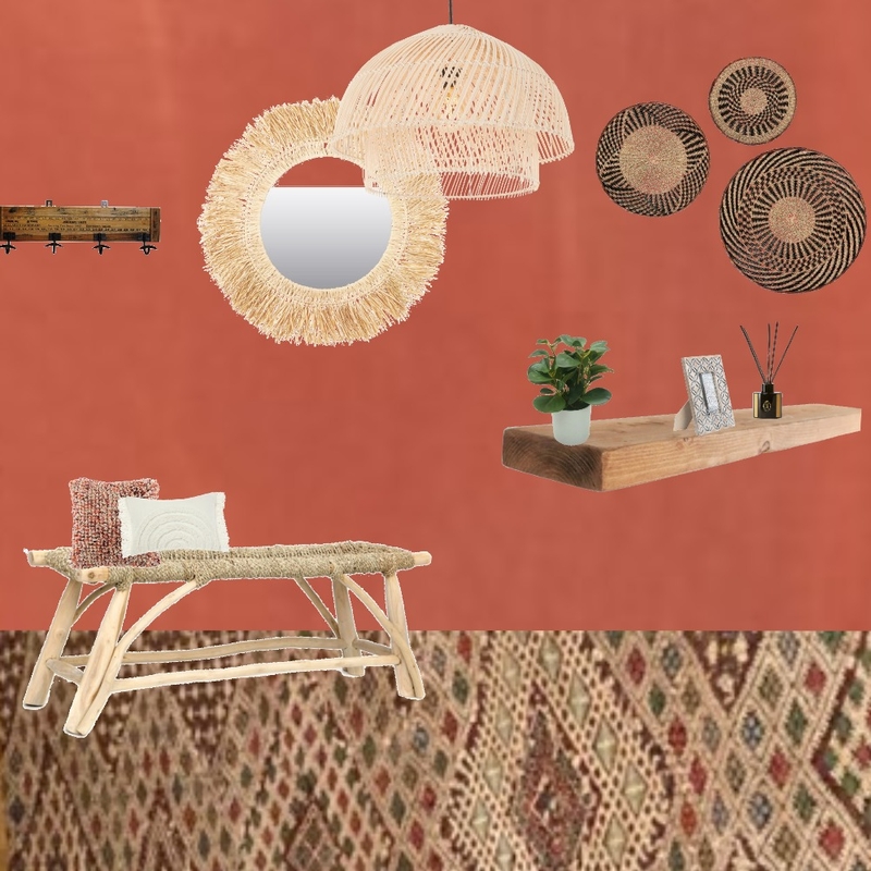 Julie Herbain Hallway Grevillea with baskets and cushions Mood Board by Laurenboyes on Style Sourcebook