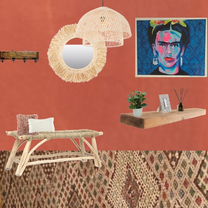 Julie Herbain Hallway Grevillea wall with Frida and tiered light Mood Board by Laurenboyes on Style Sourcebook