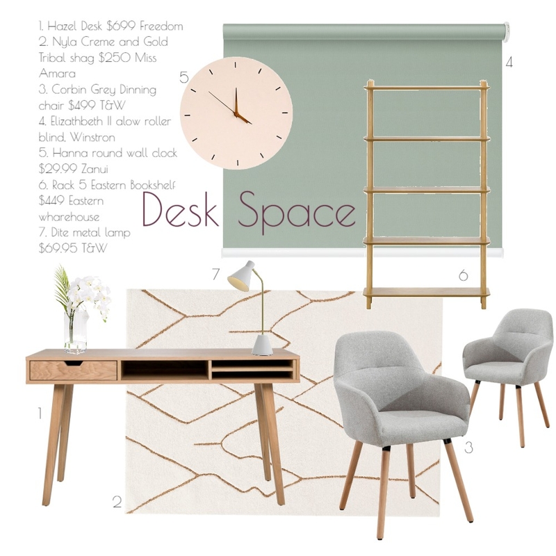 desk Mood Board by interiorbyhunter on Style Sourcebook