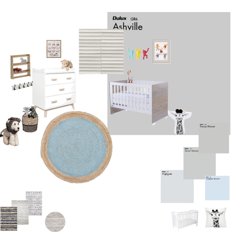 לוח השראה פרוייקט אסתי חדר תינוק Mood Board by cohen einat on Style Sourcebook