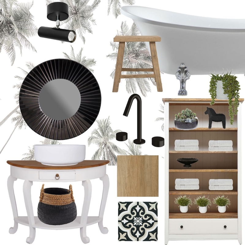 black & white bathroom Mood Board by aeshaosman on Style Sourcebook