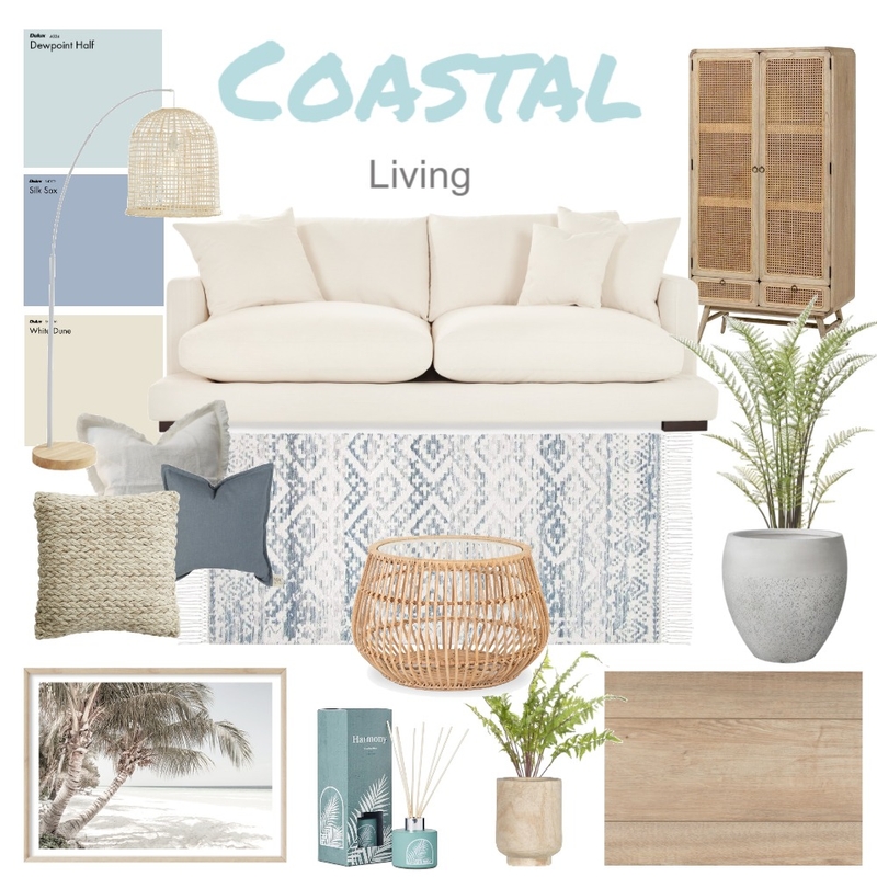 Coastal Living Mood Board by Shell Shepherd on Style Sourcebook